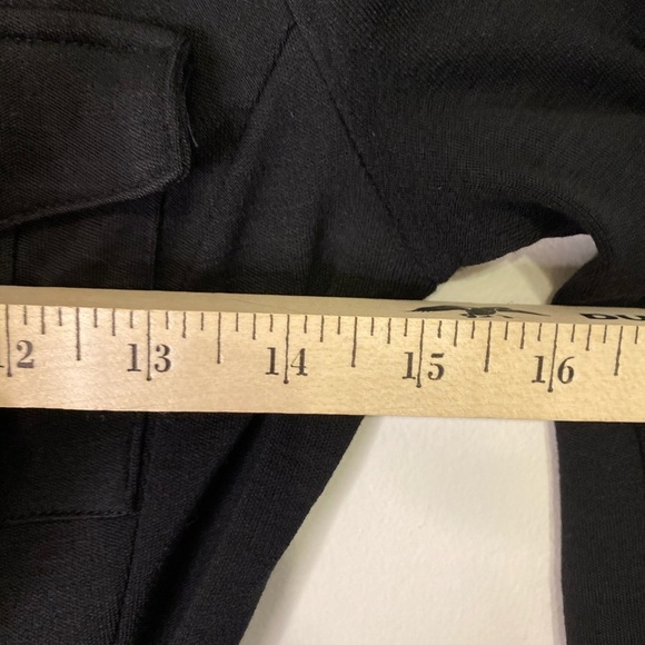 Diane Von Furstenberg Wool V Neck Wrap Black Midi Dress Size 4 Classic Office - Picture 10 of 12